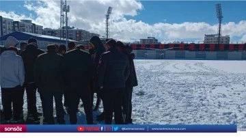 Vanspor-Amedspor ma&ccedil;ına kar engeli!