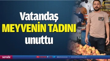 Vatandaş meyvenin tadını unuttu