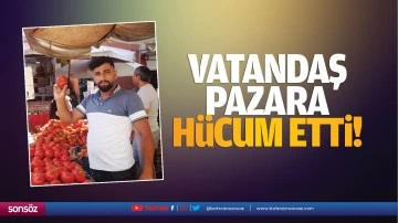 Vatandaş pazara h&uuml;cum etti!