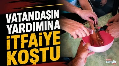Vatandaşın yardımına itfaiye koştu