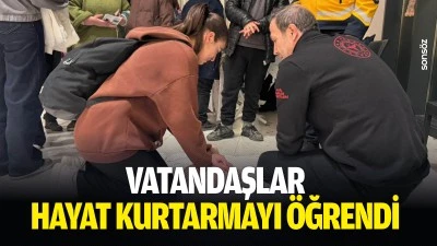 Vatandaşlar hayat kurtarmayı &ouml;ğrendi