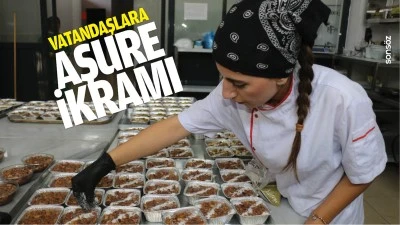 Vatandaşlara aşure ikramı&hellip;