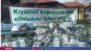 Vatandaşlara &uuml;cretsiz fidan dağıtıldı