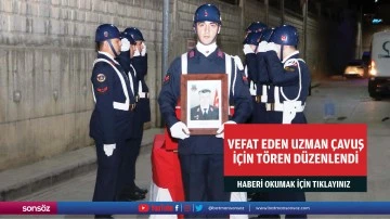 Vefat eden uzman &ccedil;avuş i&ccedil;in t&ouml;ren d&uuml;zenlendi