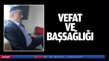 Vefat ve başsağlığı