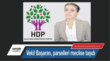 Vekil Başaran, parselleri meclise taşıdı