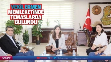Vekil Ekmen, memleketinde temaslarda bulundu