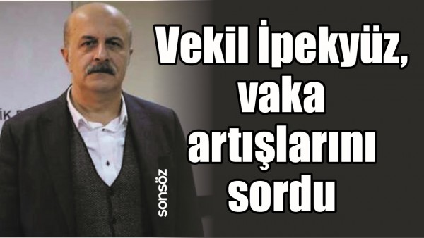 VEKİL İPEKY&Uuml;Z, VAKA ARTIŞLARINI SORDU