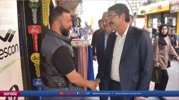 Vekil Nasıroğlu, esnaf turuna &ccedil;ıktı
