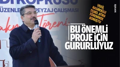 Vekil Nasıroğlu, temel atma t&ouml;reninde konuştu; &ldquo;Bu &ouml;nemli proje i&ccedil;in gururluyuz&rdquo;