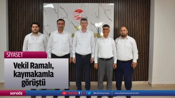 Vekil Ramalı, kaymakamla g&ouml;r&uuml;şt&uuml;