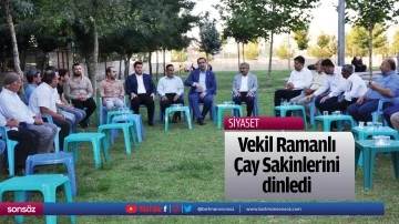 Vekil Ramanlı, &Ccedil;ay Sakinlerini dinledi
