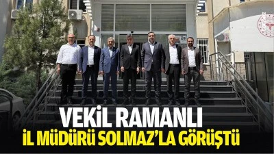 Vekil Ramanlı, İl M&uuml;d&uuml;r&uuml; Solmaz&rsquo;la g&ouml;r&uuml;şt&uuml;