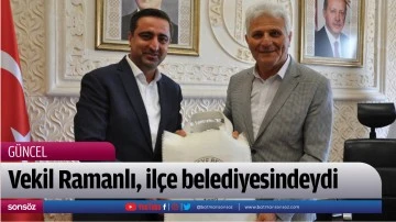 Vekil Ramanlı, il&ccedil;e belediyesindeydi