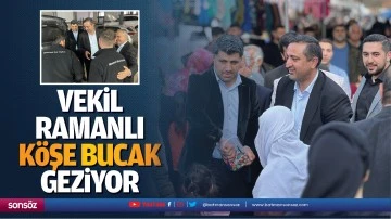 Vekil Ramanlı, k&ouml;şe bucak geziyor