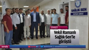 Vekil Ramanlı, Sağlık-Sen&rsquo;le g&ouml;r&uuml;şt&uuml;