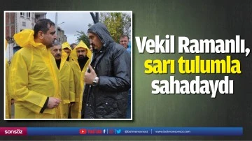 Vekil Ramanlı, sarı tulumla sahadaydı