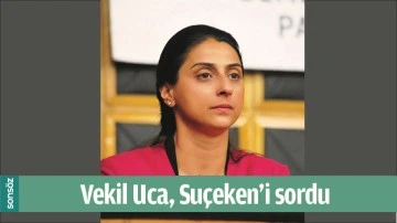 VEKİL UCA, SU&Ccedil;EKEN&rsquo;İ SORDU