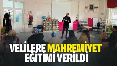 Velilere mahremiyet eğitimi verildi