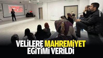 Velilere mahremiyet eğitimi verildi