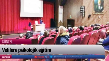Velilere psikolojik eğitim