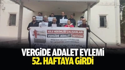 Vergide Adalet eylemi 52. haftaya girdi
