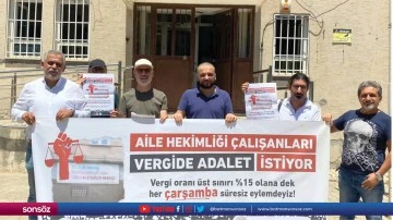 Vergide adalet eylemi s&uuml;r&uuml;yor