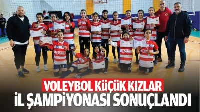 Voleybol k&uuml;&ccedil;&uuml;k kızlar il şampiyonası sonu&ccedil;landı