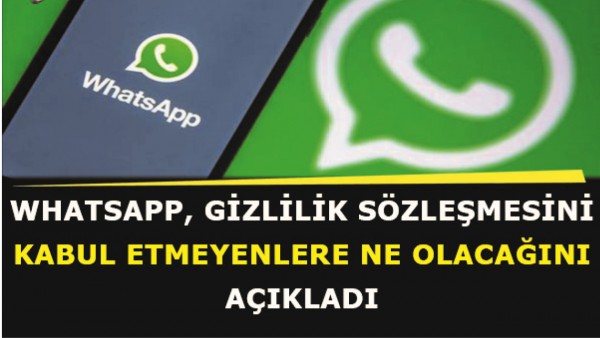 WhatsApp s&ouml;zleşmesini kabul etmeyenlere uygulanacak yaptırımlar