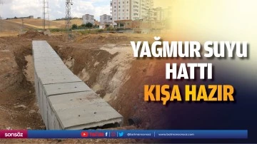 Yağmur suyu hattı kışa hazır