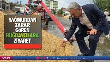 Yağmurdan zarar g&ouml;ren buğdaycılara ziyaret