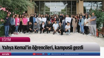 Yahya Kemal&rsquo;in &ouml;ğrencileri, kampus&uuml; gezdi