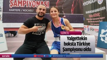 Yalgettekin, boksta Türkiye Şampiyonu oldu