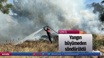 Yangın b&uuml;y&uuml;meden s&ouml;nd&uuml;r&uuml;ld&uuml;