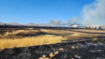 Yangın &ccedil;ıkan yaklaşık 800 dekar ekili alan zarar g&ouml;rd&uuml;