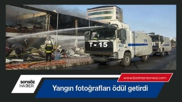 Yangın fotoğrafları &ouml;d&uuml;l getirdi