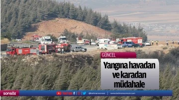 Yangına havadan ve karadan m&uuml;dahale