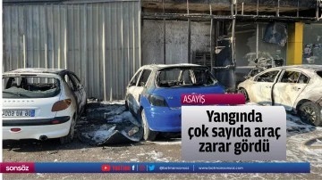 Yangında &ccedil;ok sayıda ara&ccedil; zarar g&ouml;rd&uuml;