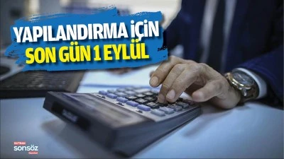 Yapılandırma i&ccedil;in son g&uuml;n 1 Eyl&uuml;l