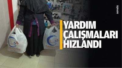 Yardım &ccedil;alışmaları hızlandı