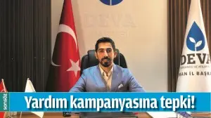 YARDIM KAMPANYASINA TEPKİ!