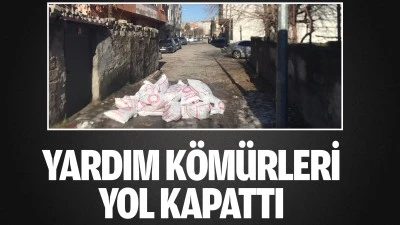 Yardım k&ouml;m&uuml;rleri yol kapattı