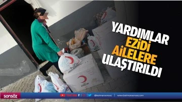 Yardımlar, Ezidi ailelere ulaştırıldı