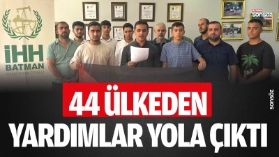 Yardımlar yola &ccedil;ıktı 