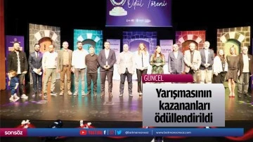 Yarışmasının kazananları &ouml;d&uuml;llendirildi