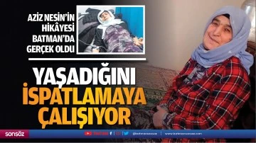 Yaşadığını ispatlamaya &ccedil;alışıyor