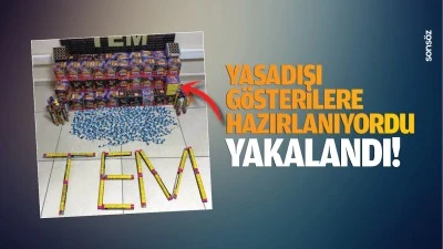 Yasadışı g&ouml;sterilere hazırlanıyordu; Yakalandı!