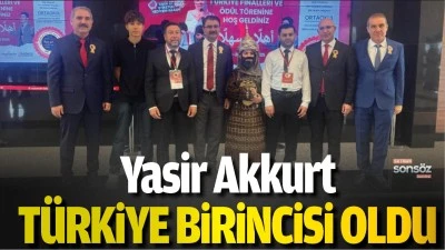 Yasir Akkurt T&uuml;rkiye birincisi oldu