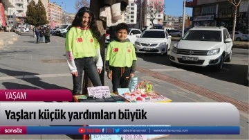 Yaşları k&uuml;&ccedil;&uuml;k yardımları b&uuml;y&uuml;k