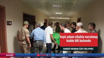 Yaşlı adam silahla vurulmuş halde &ouml;l&uuml; bulundu